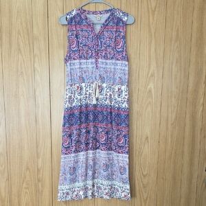 Lucky Brand Multicolor Paisley Maxi Dress